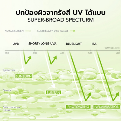 Centella Asiatica-infused sunscreen for protection