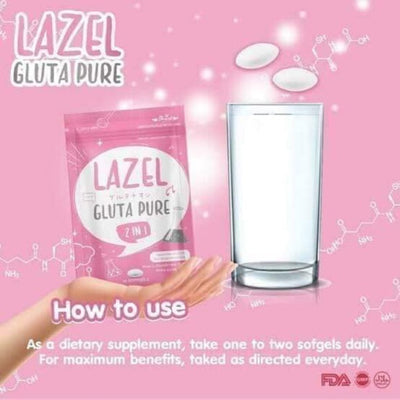 6X Lazel Gluta Pure 2 in 1 Brightening Skin Antioxidant