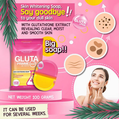 12 X Precious SKIN Gluta Primme Soap 100g (12 Sachets)