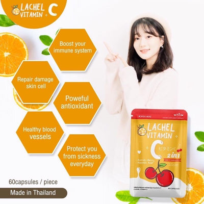 X3 Lachel Vitamin C Dietary Supplement Product (3 Sachets)