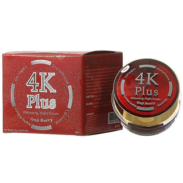 Radiant skin with 4K Plus 5 X Goji Berry Whitening Night Cream