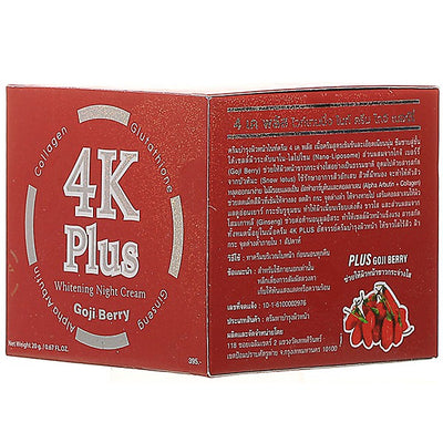 4K Plus brightening nighttime face cream