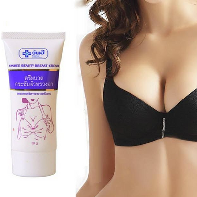 Experience the rejuvenating effects of Yanhee Beauty Breast Cream on your bust