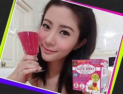 X3 Gluta Berry 200,000mg Skin Whitening and Anti Aging Fast Action (3 Packs)