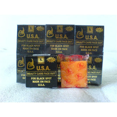 K.BROTHERS USA ORIGINAL SOAP BEAUTY CARE FACE OUT BLACK SPOT MASK 50G. (3 Bars)