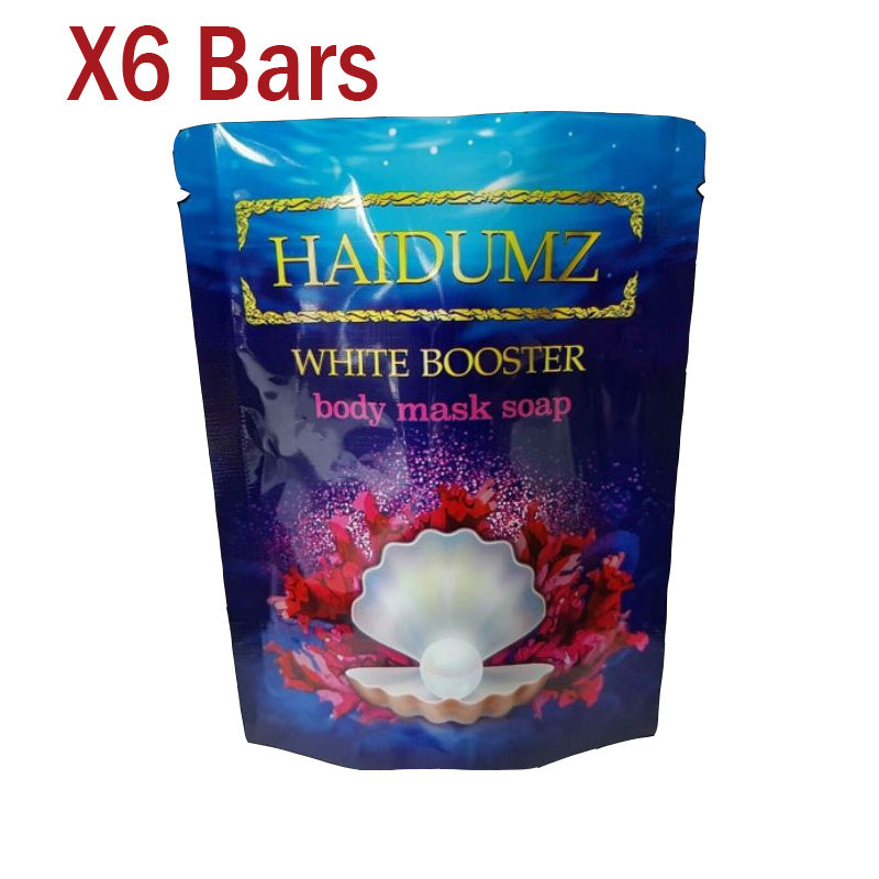 X6 Haidumz White Booster Body Mask Soap 75g. (6 Bars)
