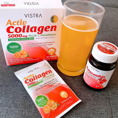 Vistra Active Collagen 5000 Mg Plus L-Glutathione