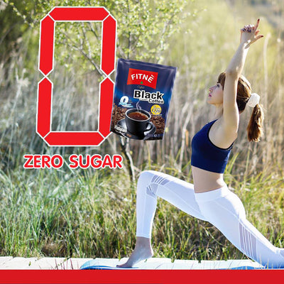 A person's healthy, energized body after using FITNE Coffee Instant Black Coffee with Coenzyme Q10, enhanced with essential nutrients