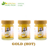 Wang Prom Gold balm (HOT) The Thai balm gold (50g pot) Wang Prom quickly relieves muscle pain. It is composed of natural Thai plants and Zingiber. By inhaling the gold balm, it will quickly clear a stuffy nose problem.