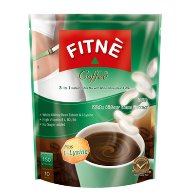 A cup of FITNE' Coffee with steam rising from it, a tasty and convenient way to support your healthy lifestyle goals