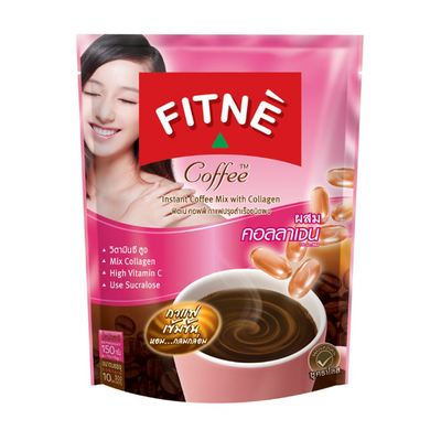 FITNE Coffee Mix with Collagen, a delicious and convenient coffee mix with collagen and vitamin C