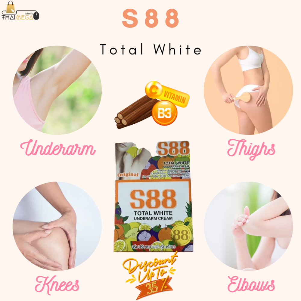 S88 Total White Underarm Cream - Thaimegastore S88 Total White Underarm Cream - Thaimegastore