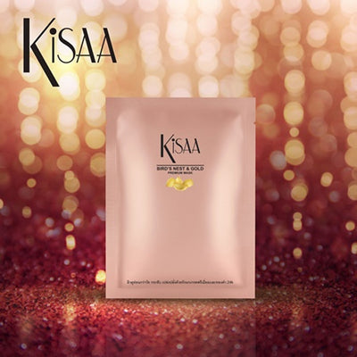 Kisaa Bird's nest & Gold Premium Mask (1 box / 10 sheets)