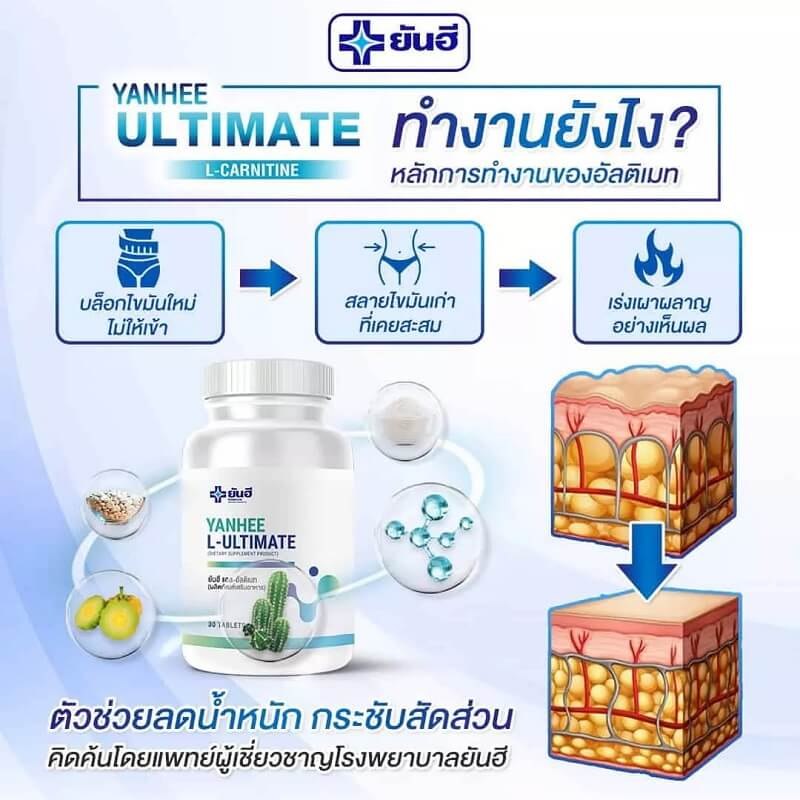Yanhee L-Ultimate Supplement - Thaimegastore Yanhee L-Ultimate Supplement - Thaimegastore