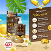 Jumbo size hydrating lotion with gold