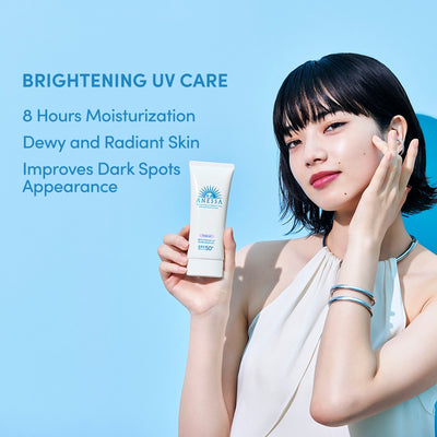 Brightening sunscreen gel for face and body