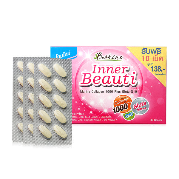 B.shine Marine Collagen 1000 Plus Gluta Q10 tablets