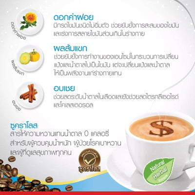 Instant coffee with cinnamon extract