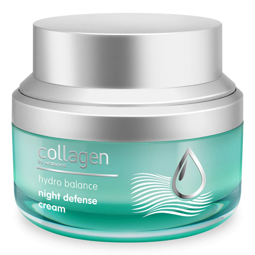 Collagen night cream for hydration and balance