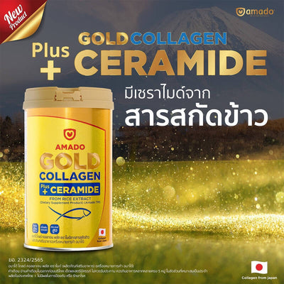 Fish collagen and rice ceramide supplement