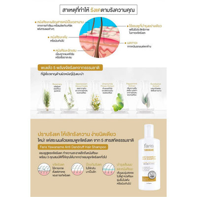 Hair shampoo to reduce dandruff flakes