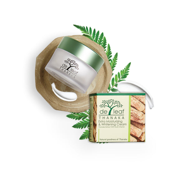 De Leaf Thanaka Extra Moisturizing & Whitening Cream - Thaimegastore