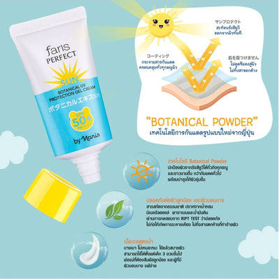 Water-based sunscreen gel for daily use