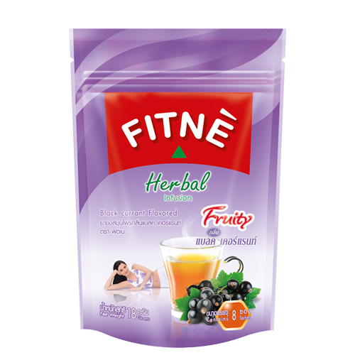 FITNE Herbal Infusion Tea Black Currant Flavored