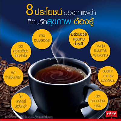 Low calorie black coffee mix