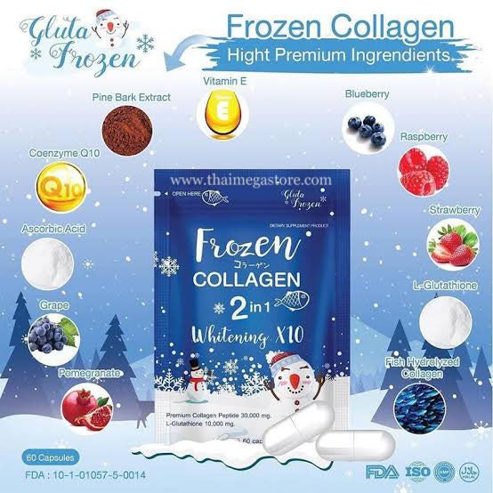Frozen Collagen 2 in 1 Whitening X10 for brighter skin