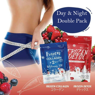 DOUBLE PACK: FROZEN COLLAGEN 2 IN 1 WHITENING X10 - L GLUTATHIONE 10,0 - Thaimegastore DOUBLE PACK: FROZEN COLLAGEN 2 IN 1 WHITENING X10 - L GLUTATHIONE 10,0 - Thaimegastore