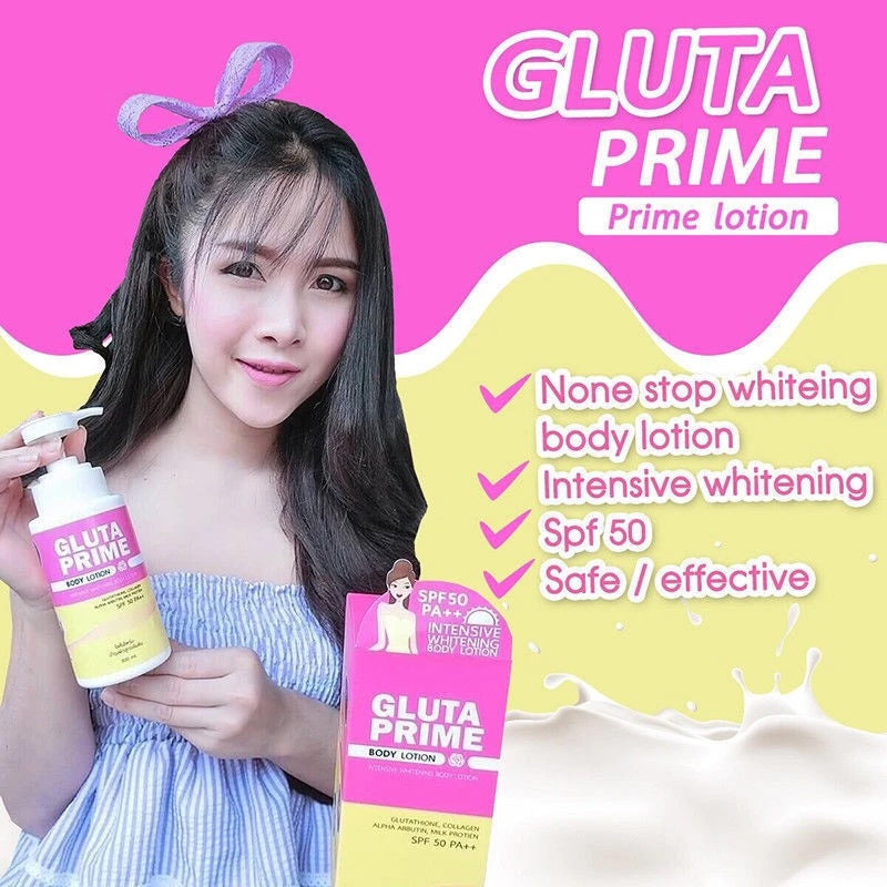 GLUTA PRIME INTENSIVE WHITENING BODY LOTION - Thaimegastore GLUTA PRIME INTENSIVE WHITENING BODY LOTION - Thaimegastore