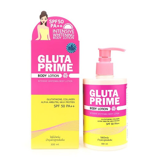 glutathione tablets india 6 X GLUTA PRIME INTENSIVE WHITENING BODY LOTION 300ML