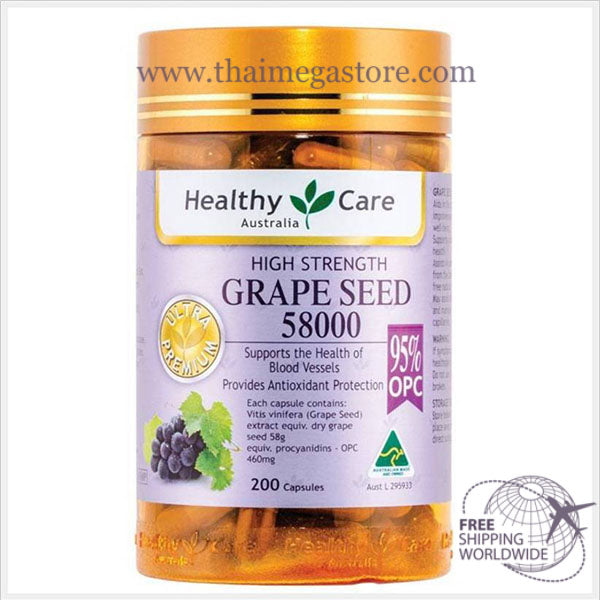 Healthy Care Grape Seed Extract 58000mg bottle