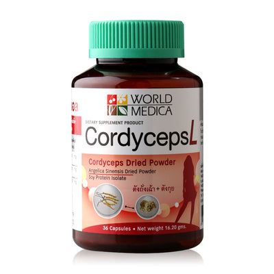 Khaolaor Cordyceps L 36 capsules bottle