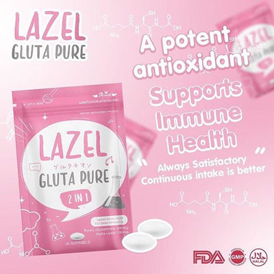 Lazel Gluta Pure 2 in 1 antioxidant supplement