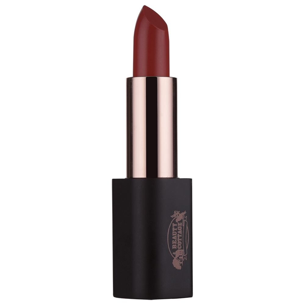 Beauty Cottage Luxury Creamy Satin Lipstick No.1 Almandite with a velvety-soft finish