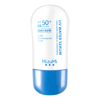 Mizumi UV Water Serum SPF50+ PA++++ ขวดสีขาวฟ้า