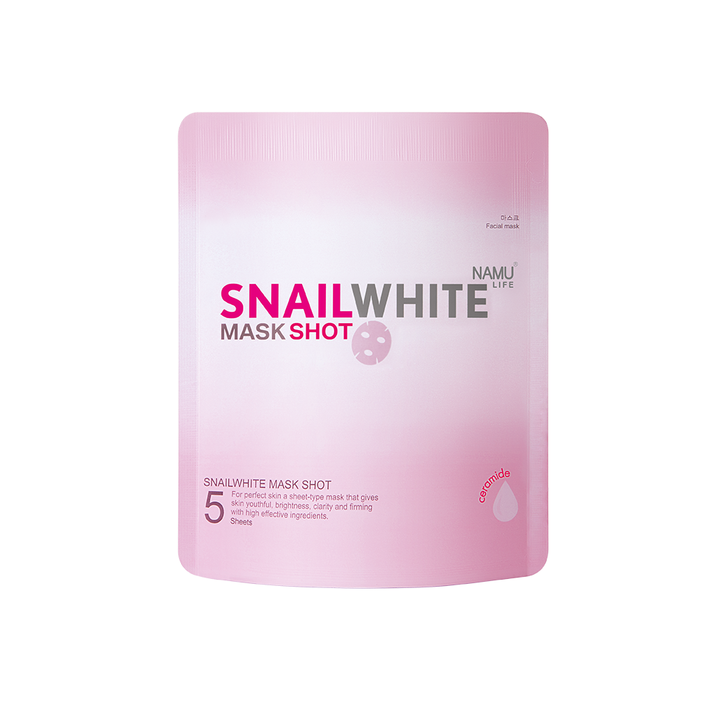 Namu Life Snailwhite Mask Shot for hydration and glow