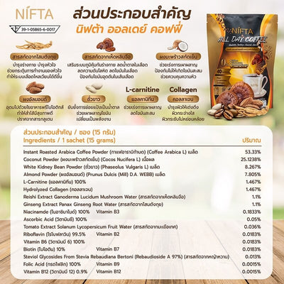 Nifta All Day Coffee with Vitamin B Complex