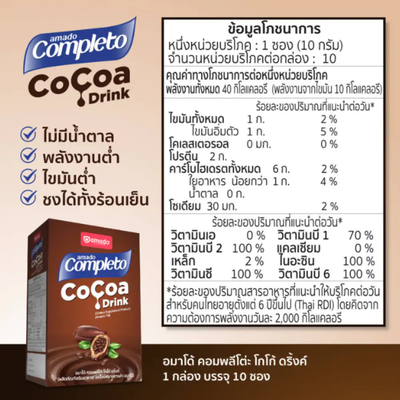 Protein enriched cocoa drink