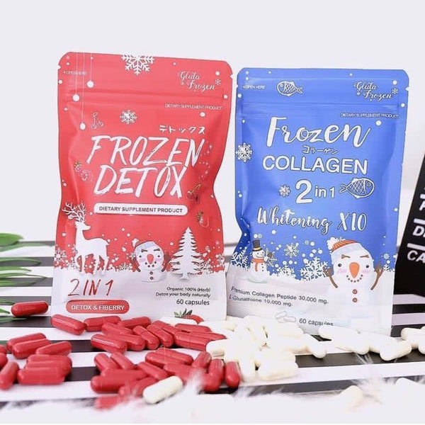 DOUBLE PACK: FROZEN COLLAGEN 2 IN 1 WHITENING X10 - L GLUTATHIONE 10,0