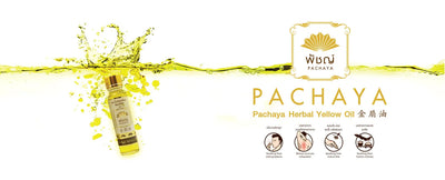 Glass bottle yellow oil with menthol and turmeric