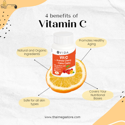Natural vitamin C antioxidant supplement