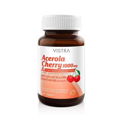 Vistra Acerola Cherry 1000mg Plus Bioflavonoids 45 Tablets