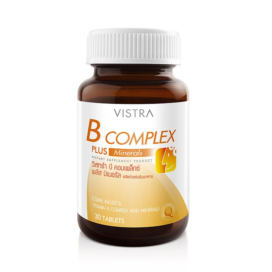 Vistra B Complex Plus Minerals 30 Tablets bottle