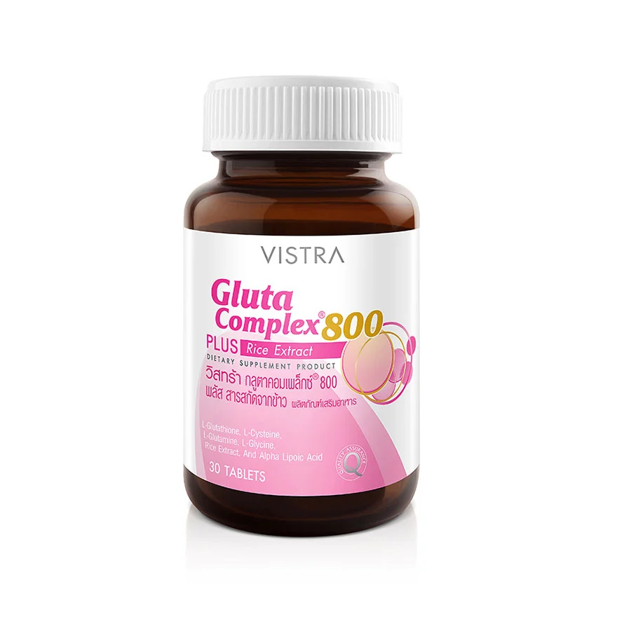 glutathione 800 Vistra Gluta Complex 800 Plus Rice Extract