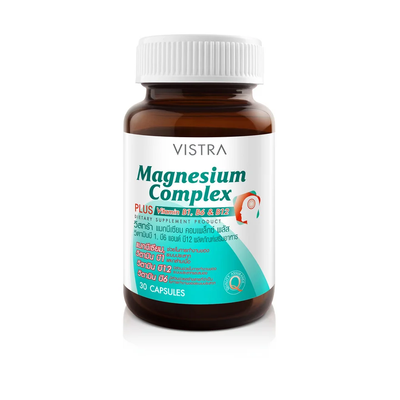Vistra Magnesium Complex 30 Capsules bottle