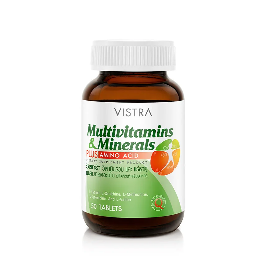 Vistra Multivitamins Minerals Plus Amino Acid tablets