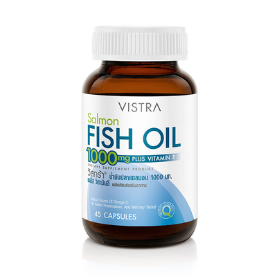 Vistra Salmon Fish Oil capsules bottle